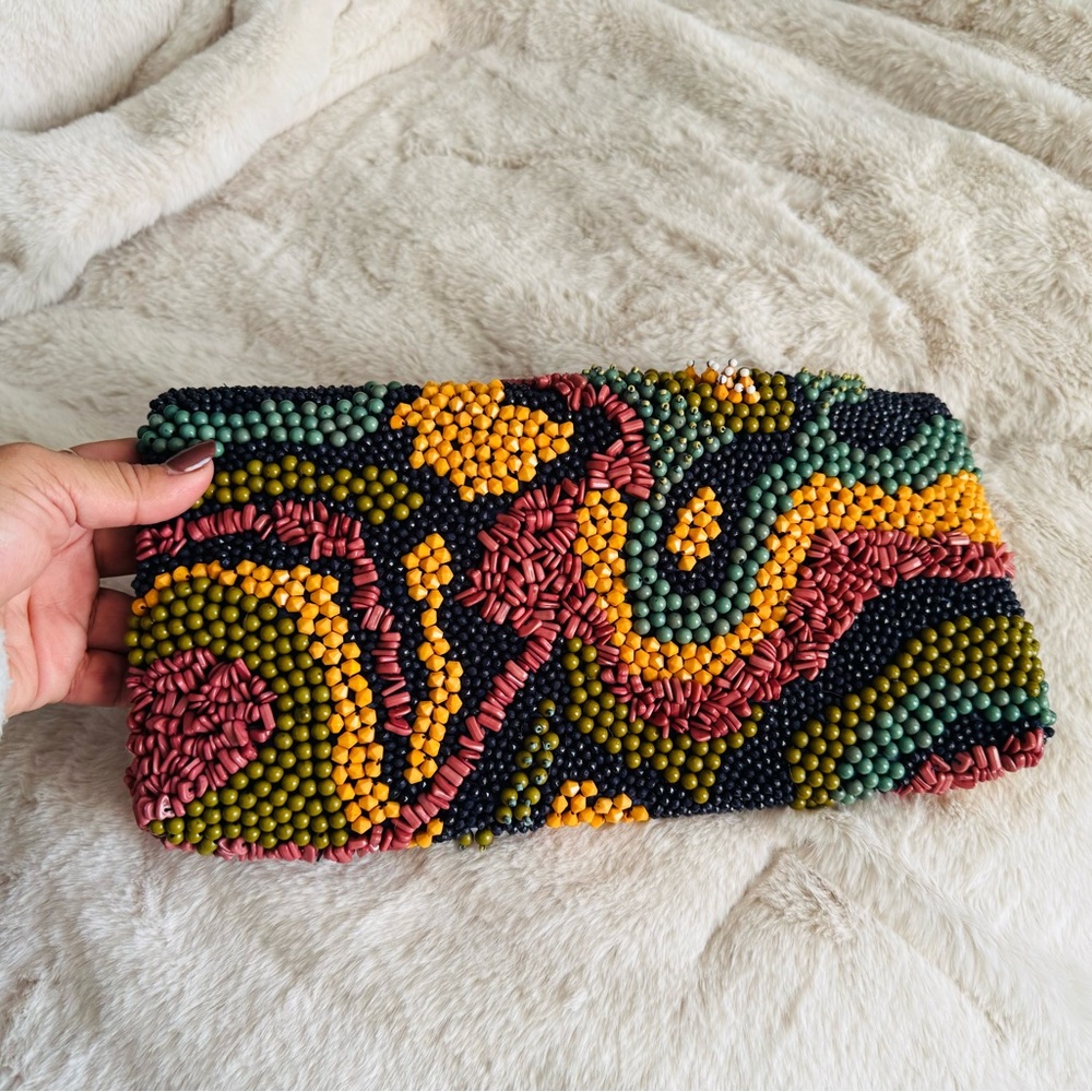 Colorful Beaded Clutch